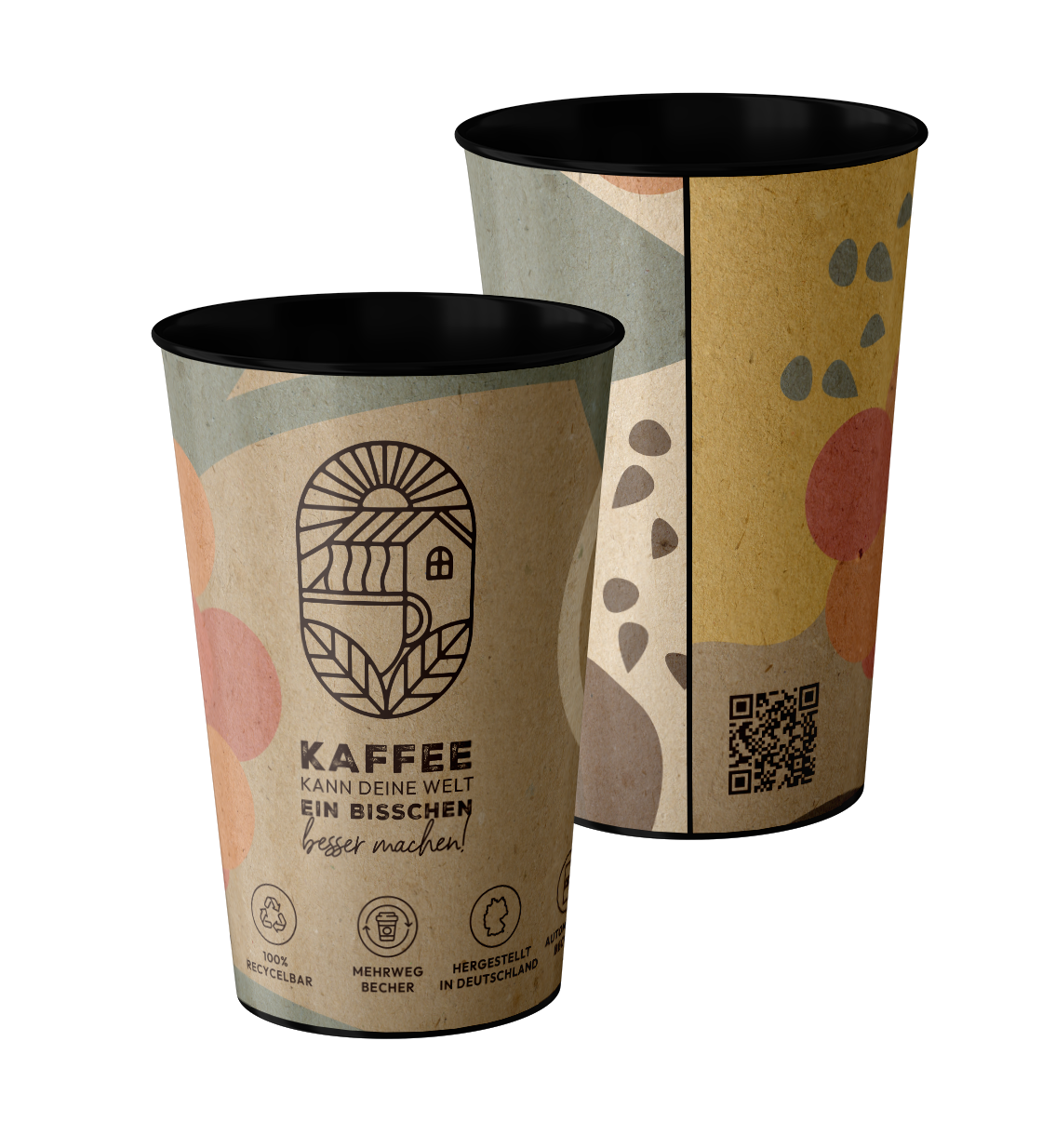 Mer.cup 180 ml – Mehrweg Becher – 100% Recycelbar- Automatengängig